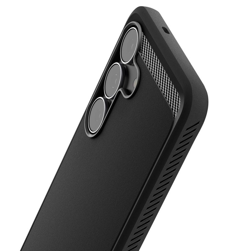 Suojakotelo Samsung Galaxy S25 FE:lle, Spigen, Rugged Armor, Mattamusta ACS10025