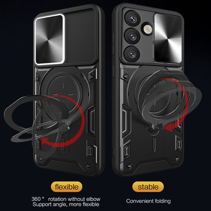 Kotelo Samsung Galaxy S25 FE:lle, Techsuit, CamGuard Pro, Punainen