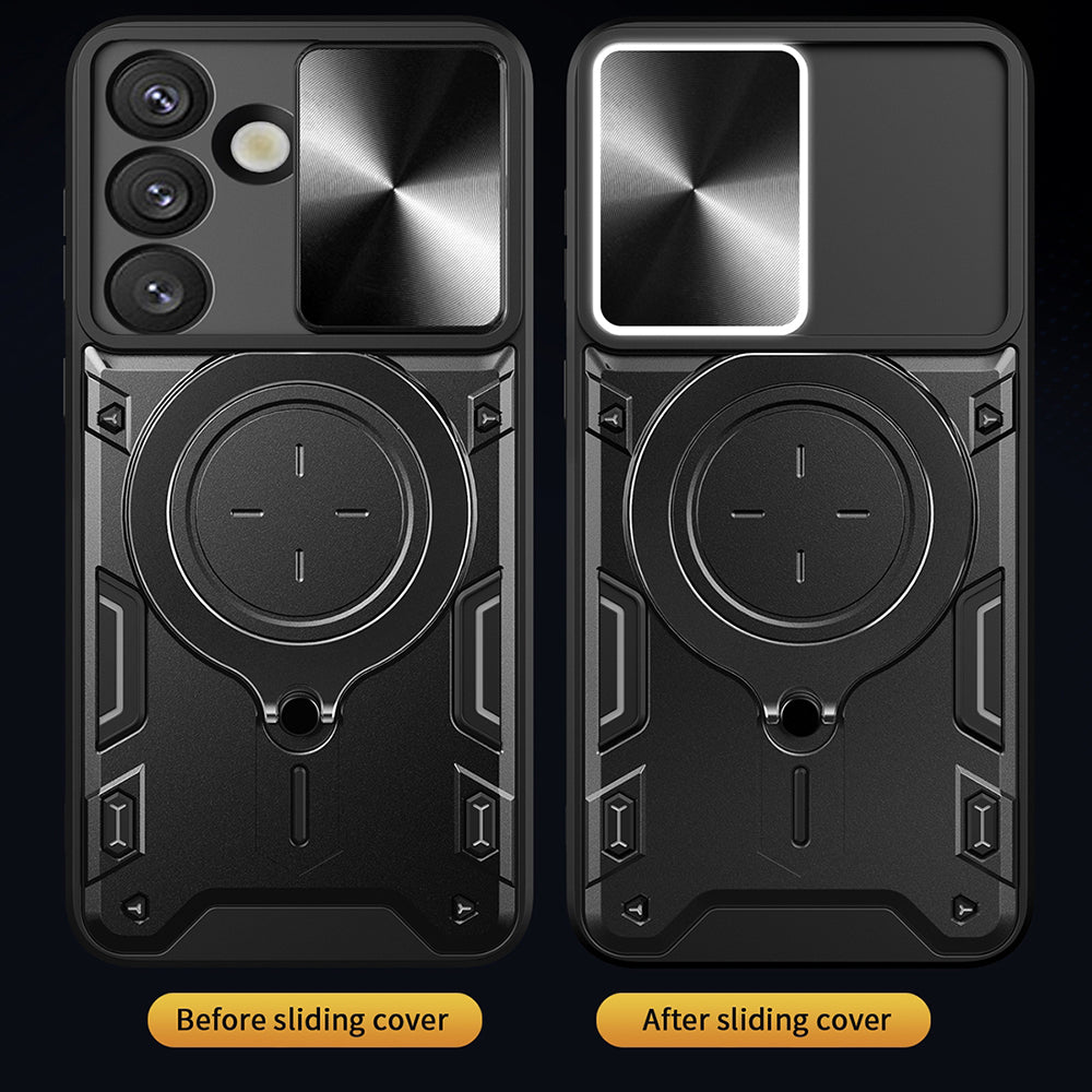 Kotelo Samsung Galaxy S25 FE:lle, Techsuit, CamGuard Pro, Punainen