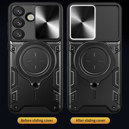 Kotelo Samsung Galaxy S25 FE:lle, Techsuit, CamGuard Pro, Punainen