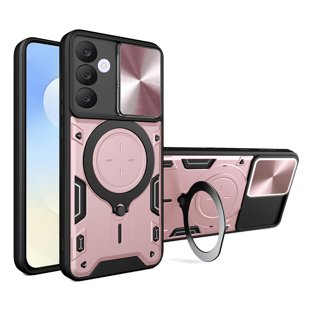 Kotelo Samsung Galaxy S25 FE:lle, Techsuit, CamGuard Pro, Pinkki