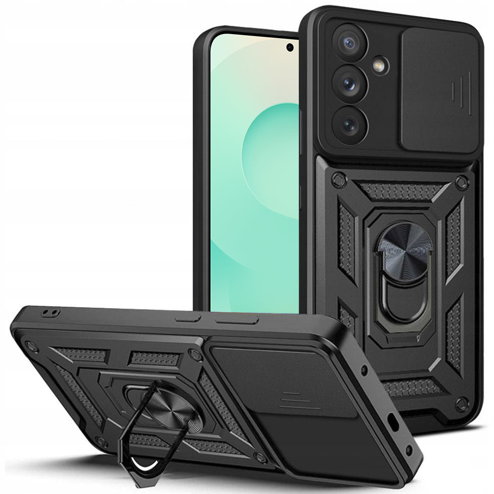 Kuori Samsung Galaxy S25 FE:lle, Techsuit, CamShield, Musta