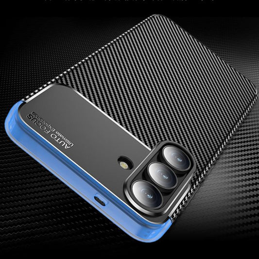 Kuori Samsung Galaxy S25 FE:lle, Techsuit, Hiilikuitu, Musta