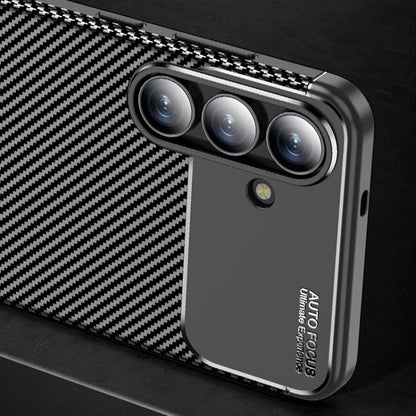 Kuori Samsung Galaxy S25 FE:lle, Techsuit, Hiilikuitu, Musta