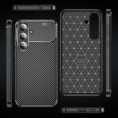 Kuori Samsung Galaxy S25 FE:lle, Techsuit, Hiilikuitu, Musta
