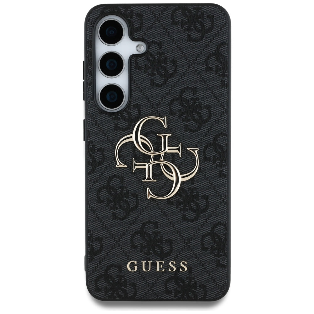 Kotelo Samsung Galaxy S25+ S936:lle, Guess, 4G Big Logo, Musta