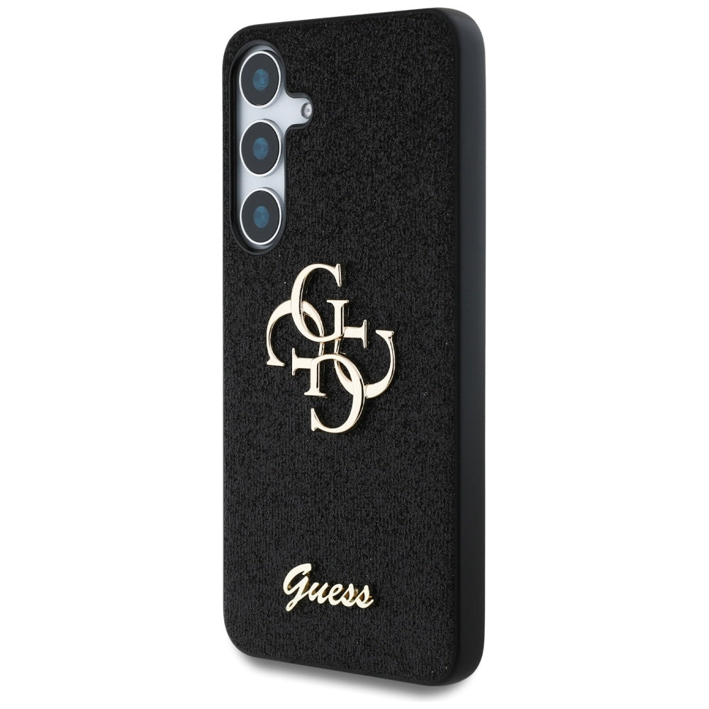 Suojakotelo Samsung Galaxy S25+ S936, Guess, Glitter Big 4G Script, Musta