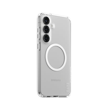 Kotelo Samsung Galaxy S25+ S936:lle, PanzerGlass, Care Urban Combat, Valkoinen Läpinäkyvä