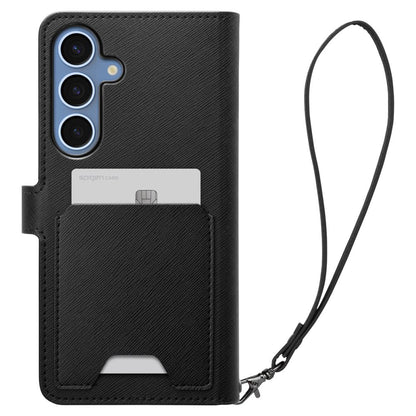 Kotelo Samsung Galaxy S25+ S936, Spigen, Wallet S, Musta ACS09125
