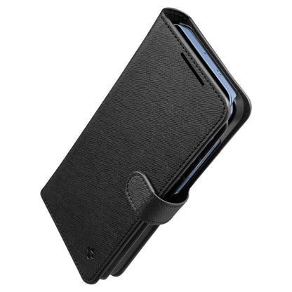 Kotelo Samsung Galaxy S25+ S936, Spigen, Wallet S, Musta ACS09125