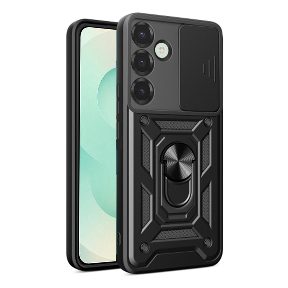 Kuori Samsung Galaxy S25+ S936:lle, Techsuit, CamShield, Musta
