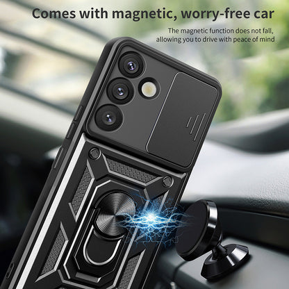 Kuori Samsung Galaxy S25+ S936:lle, Techsuit, CamShield, Musta