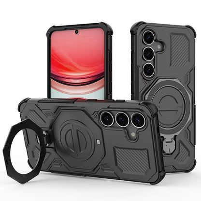 Kuori Samsung Galaxy S25+ S936:lle, Techsuit, Carbon Shield Pro, Musta