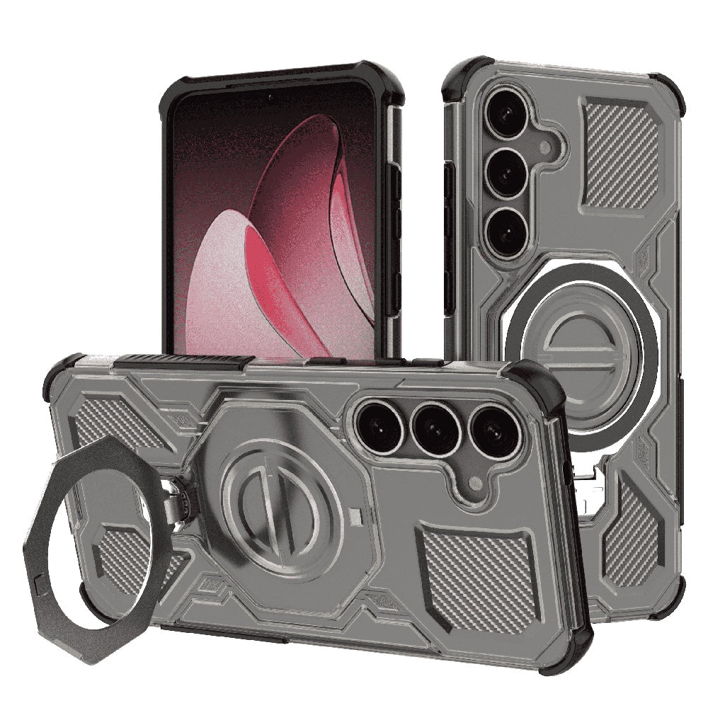 Kuori Samsung Galaxy S25+ S936:lle, Techsuit, Carbon Shield Pro, Savunharmaa