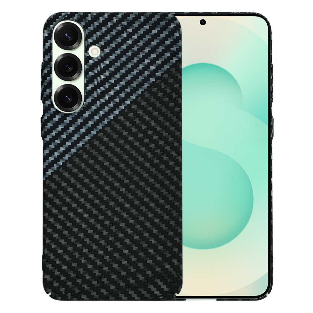 Kotelo Samsung Galaxy S25+ S936:lle, Techsuit, Carbonite FiberShell, Musta Harmaa