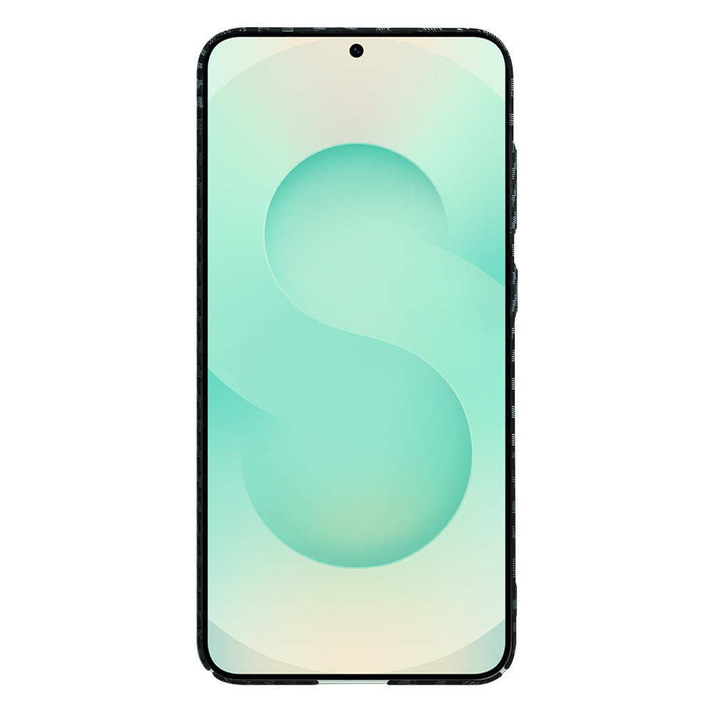 Kotelo Samsung Galaxy S25+ S936:lle, Techsuit, Carbonite FiberShell, Musta Harmaa