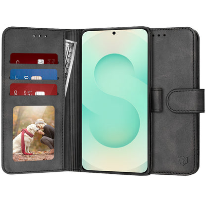 Kuori Samsung Galaxy S25+ S936:lle, Techsuit, Diary Book, Musta