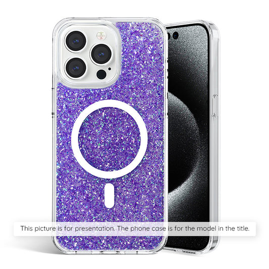 Kuori Samsung Galaxy S25+ S936:lle, Techsuit, Kimaltava Glitter, Violetti