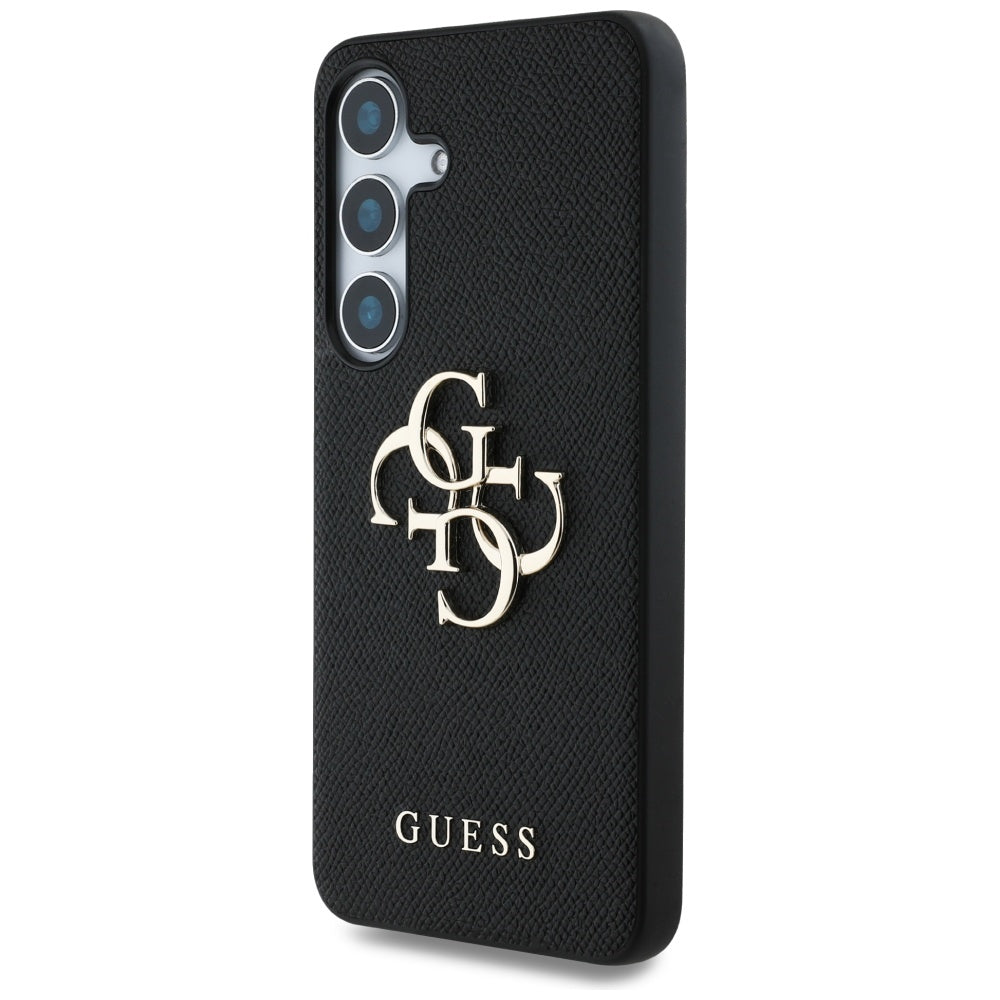Suojakotelo Samsung Galaxy S25 S931:lle, Guess, 4G Grained Big and Classic Logo, Musta