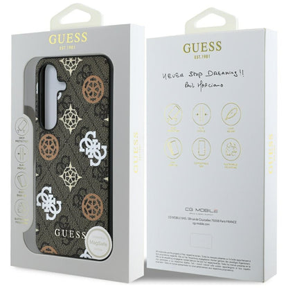 Kotelo Samsung Galaxy S25 S931:lle, Guess, 4G Peony, Ruskea