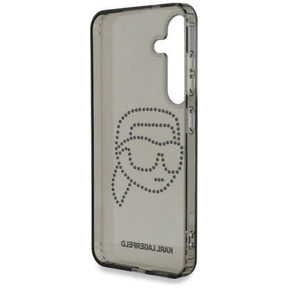 Kotelo Samsung Galaxy S25 S931:lle, Karl Lagerfeld, IML Rhinestones Karl's Head, Musta