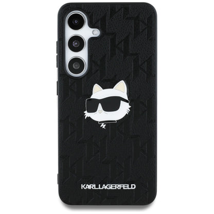 Kotelo Samsung Galaxy S25 S931:lle, Karl Lagerfeld, Monogram Choupette's Head, Musta