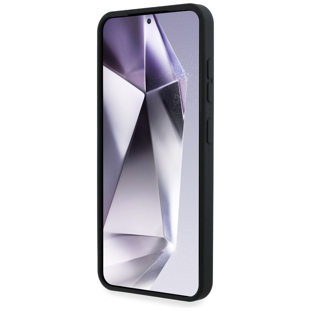 Kotelo Samsung Galaxy S25 S931:lle, Karl Lagerfeld, Silikoni Metallilogolla, Musta