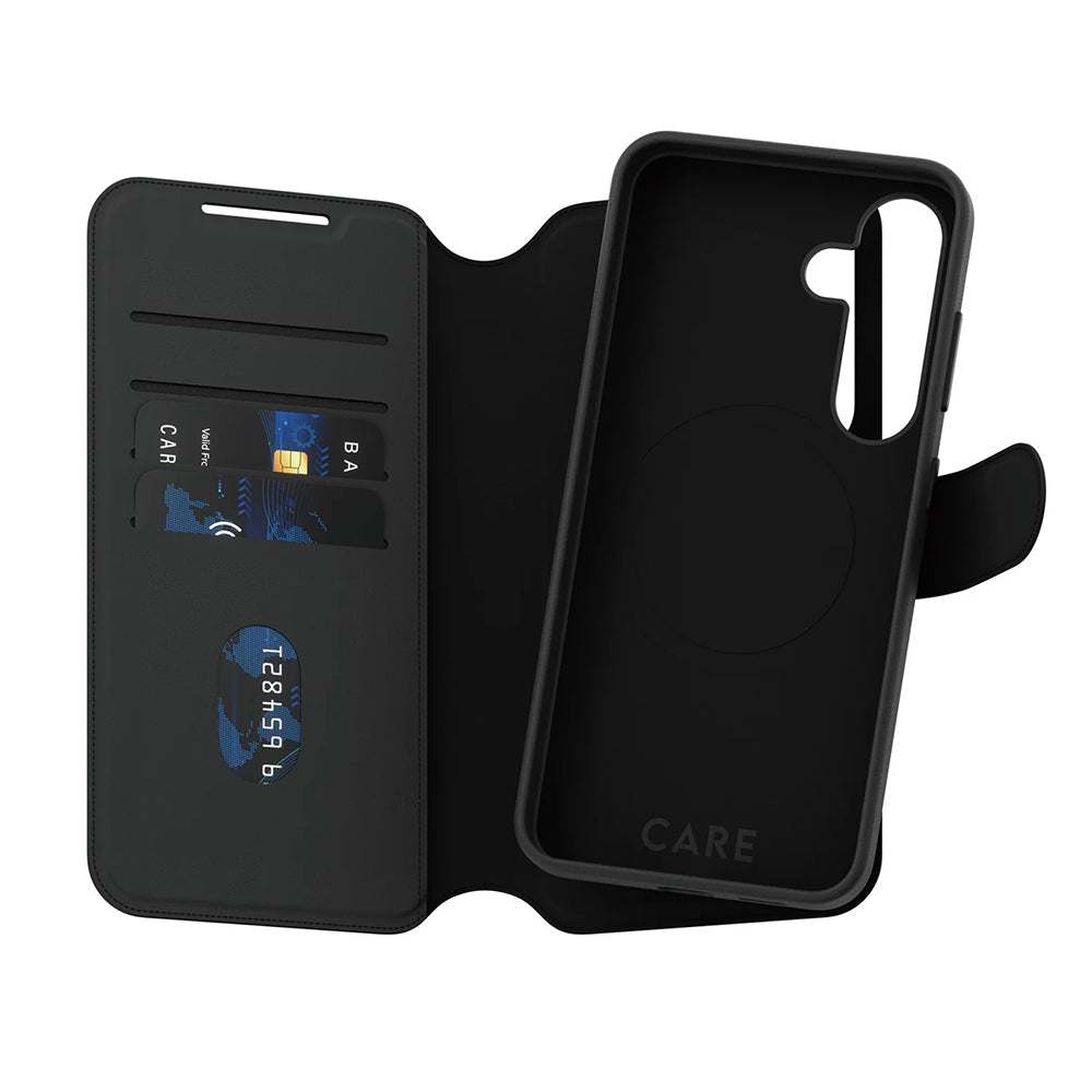 Kotelo Samsung Galaxy S25 S931:lle, PanzerGlass, Care Feature Tango Two-in-One, Musta