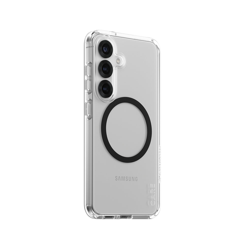 Kotelo Samsung Galaxy S25 S931:lle, PanzerGlass, Care Urban Combat, Musta Läpinäkyvä