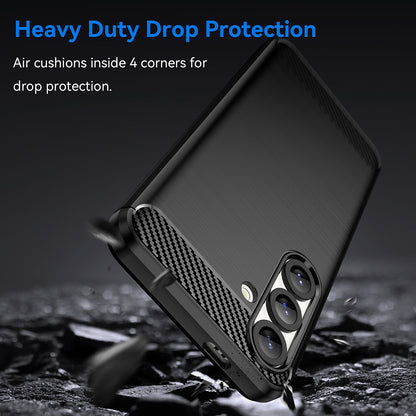 Case for Samsung Galaxy S25 S931, Techsuit, Carbon, Black
