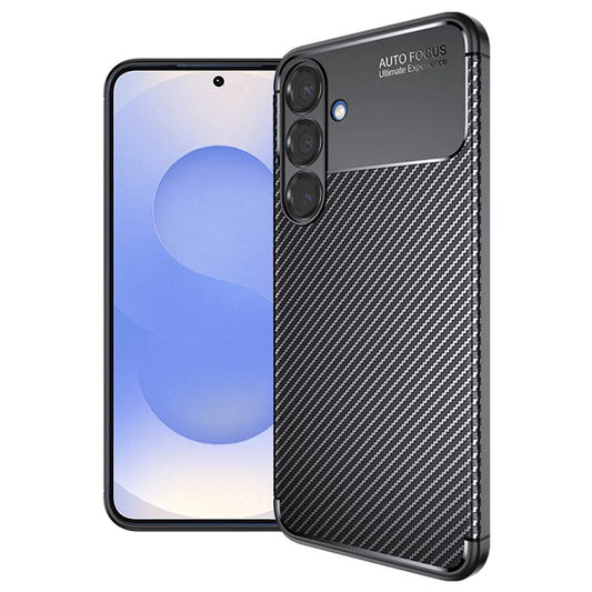 Kuori Samsung Galaxy S25 S931:lle, Techsuit, Hiilikuitu, Musta