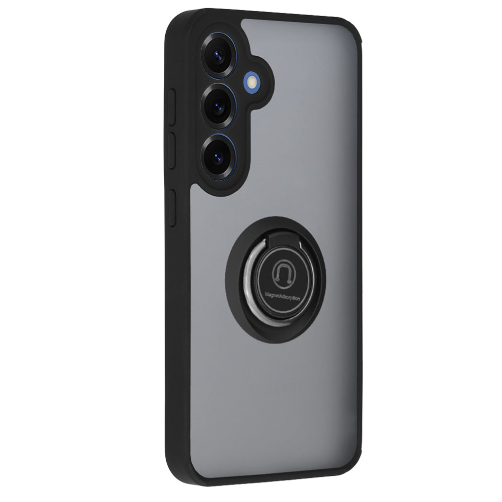 Kuori Samsung Galaxy S25 S931:lle, Techsuit, Glinth, Musta