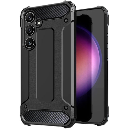 Kuori Samsung Galaxy S25 S931:lle, Techsuit, Hybrid Armor, Musta