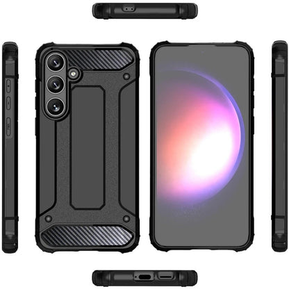 Kuori Samsung Galaxy S25 S931:lle, Techsuit, Hybrid Armor, Musta