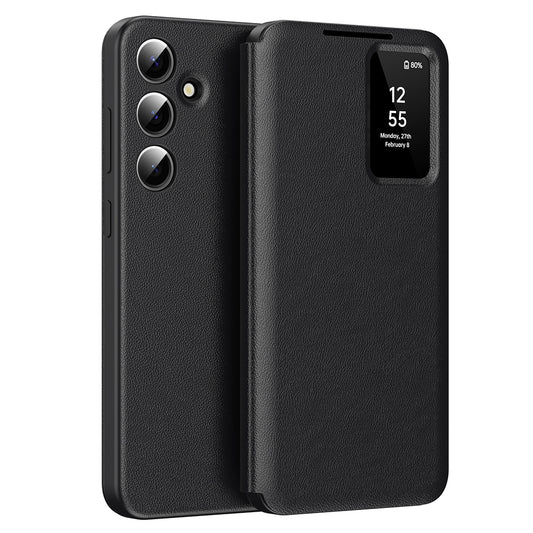 Kuori Samsung Galaxy S25 S931:lle, Techsuit, SmartView, Musta