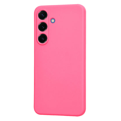 Kuori Samsung Galaxy S25 S931:lle, Techsuit, SoftFlex, Tummanpunainen
