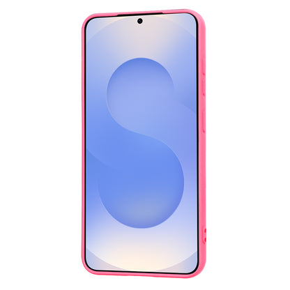 Kuori Samsung Galaxy S25 S931:lle, Techsuit, SoftFlex, Tummanpunainen