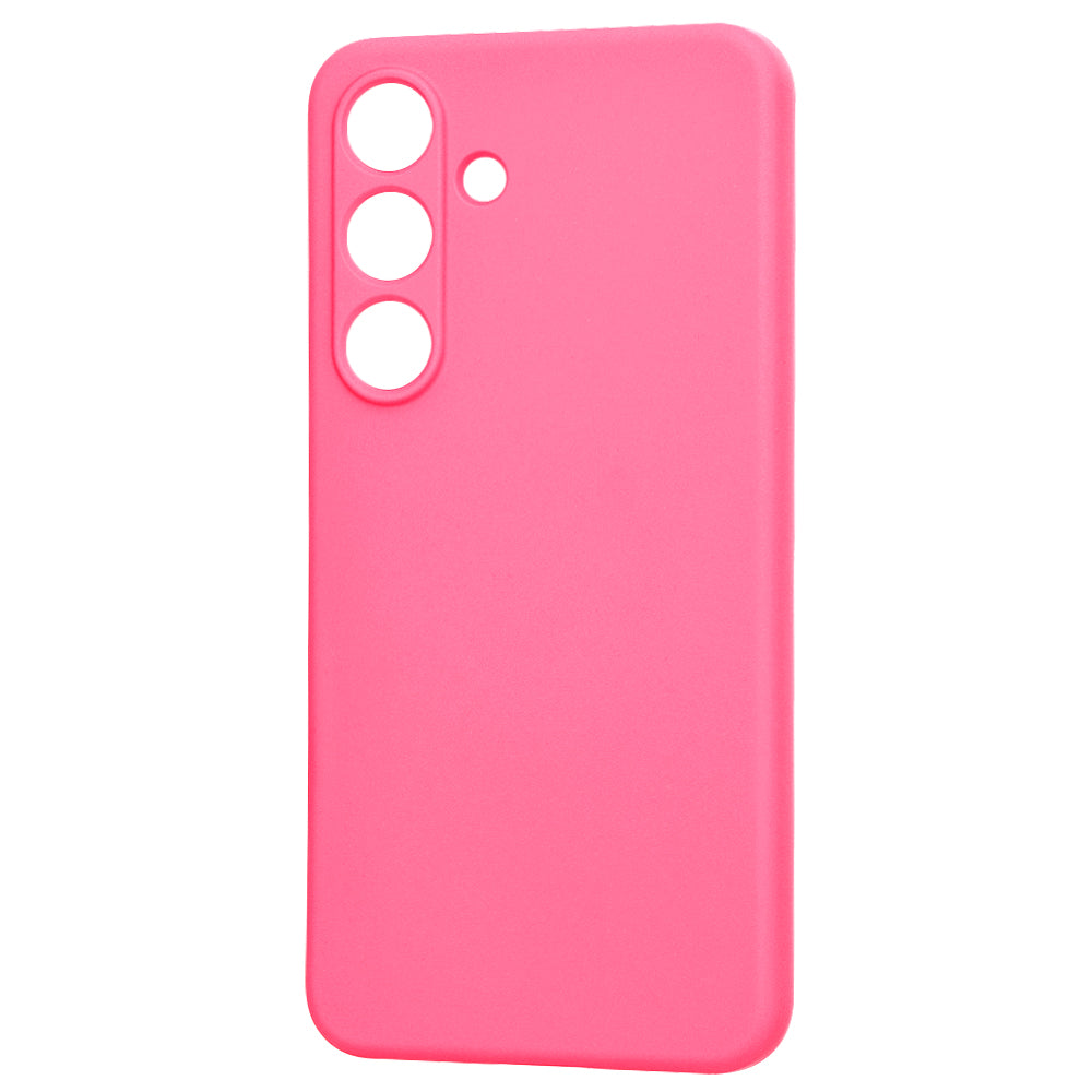 Kuori Samsung Galaxy S25 S931:lle, Techsuit, SoftFlex, Tummanpunainen