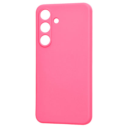 Kuori Samsung Galaxy S25 S931:lle, Techsuit, SoftFlex, Tummanpunainen