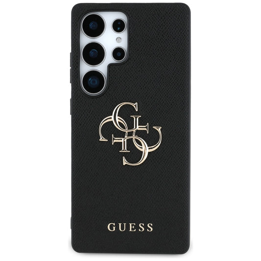 Suojakotelo Samsung Galaxy S25 Ultra S938:lle, Guess, 4G Grained Big and Classic Logo, Musta