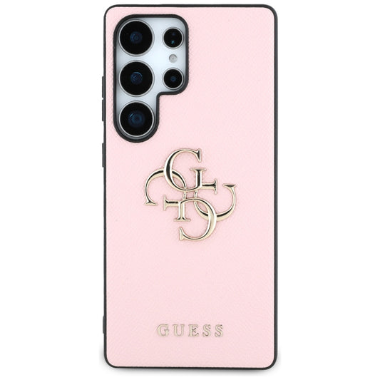Suojakotelo Samsung Galaxy S25 Ultra S938:lle, Guess, 4G Grained Big and Classic Logo, Pinkki