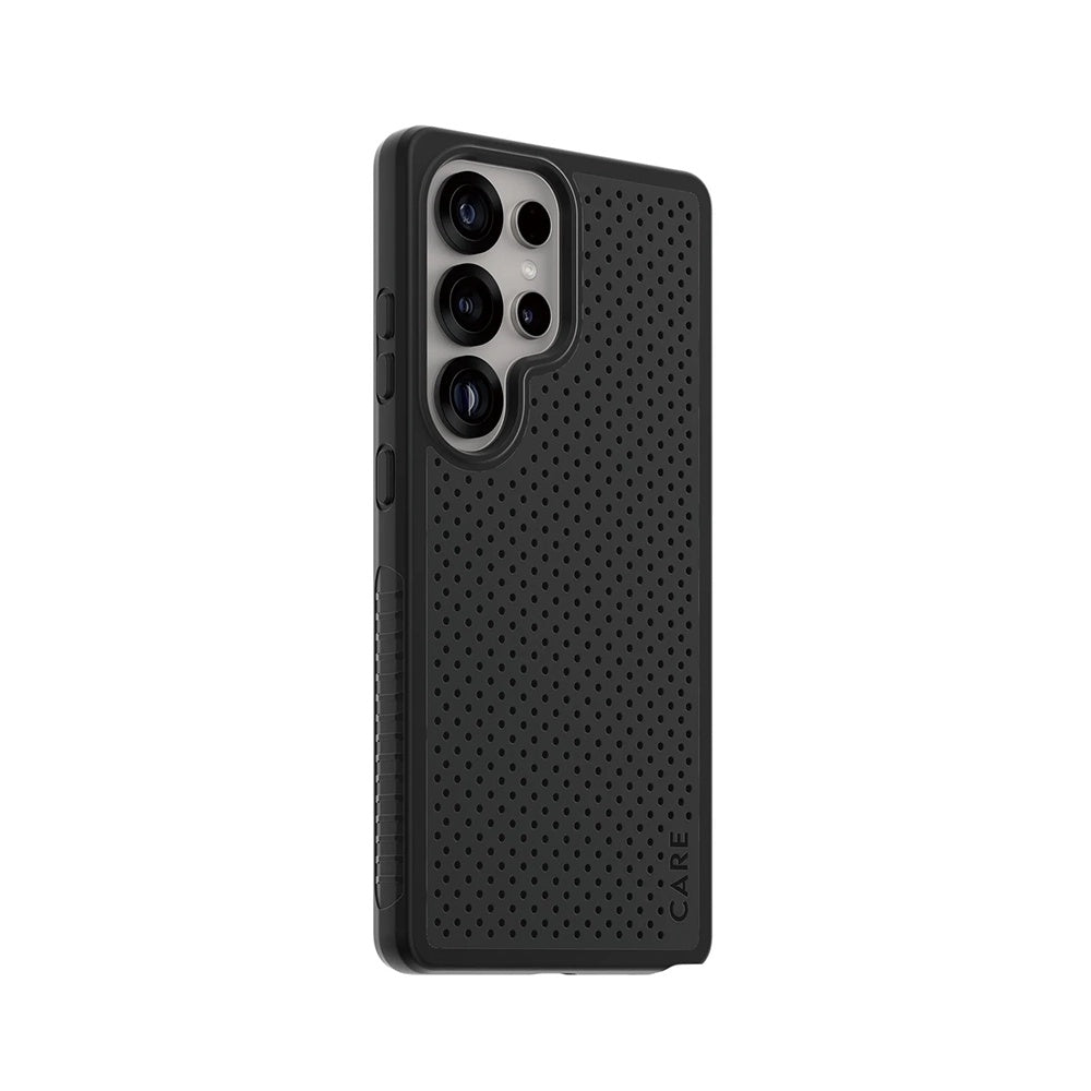 Suojakotelo Samsung Galaxy S25 Ultra S938:lle, PanzerGlass, Care Feature Heat Beat, Musta