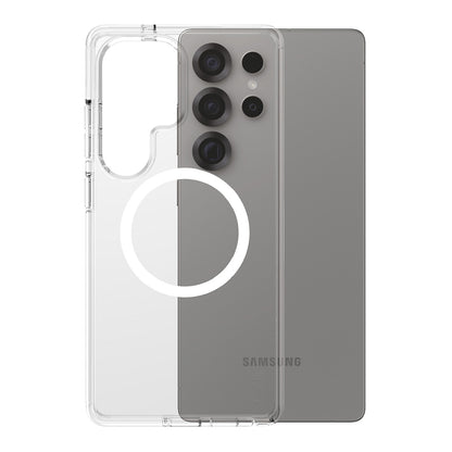 Kotelo Samsung Galaxy S25 Ultra S938:lle, PanzerGlass, Care Urban Combat, Valkoinen Läpinäkyvä
