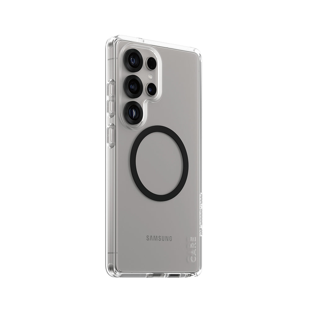 Kotelo Samsung Galaxy S25 Ultra S938:lle, PanzerGlass, Care Urban Combat, Musta Läpinäkyvä