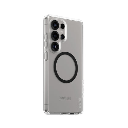 Kotelo Samsung Galaxy S25 Ultra S938:lle, PanzerGlass, Care Urban Combat, Musta Läpinäkyvä