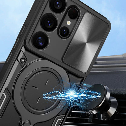Kuori Samsung Galaxy S25 Ultra S938:lle, Techsuit, CamGuard Pro, Punainen