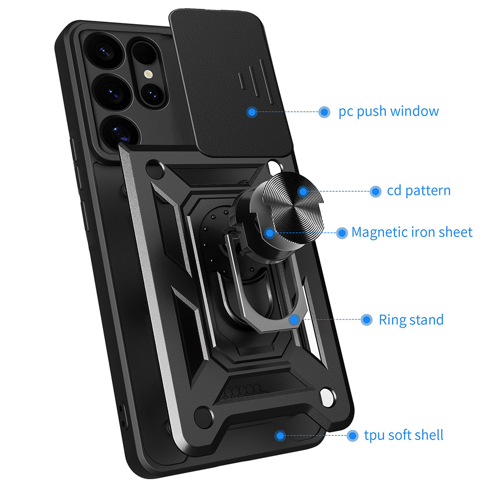 Case for Samsung Galaxy S25 Ultra S938, Techsuit, CamShield, Blue