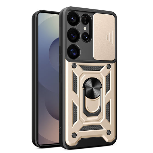 Kuori Samsung Galaxy S25 Ultra S938:lle, Techsuit, CamShield, Kultainen