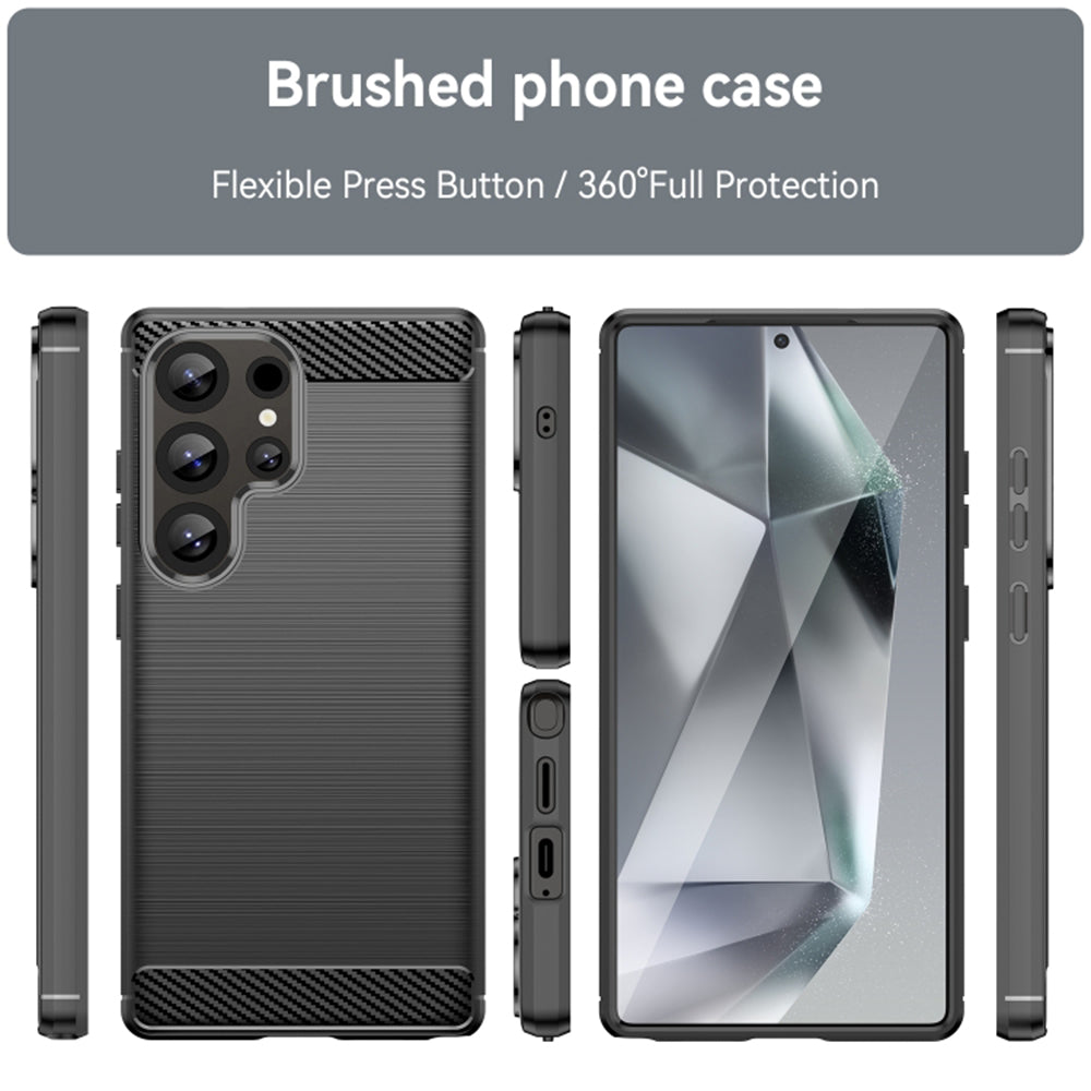 Kuori Samsung Galaxy S25 Ultra S938:lle, Techsuit, Hiili, Musta