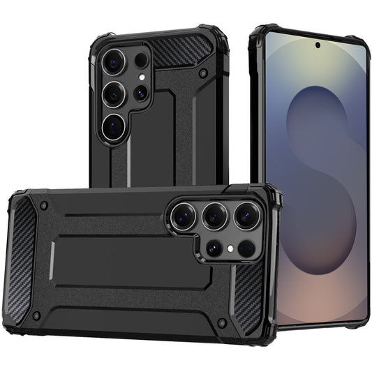 Kuori Samsung Galaxy S25 Ultra S938:lle, Techsuit, Hybrid Armor, Musta